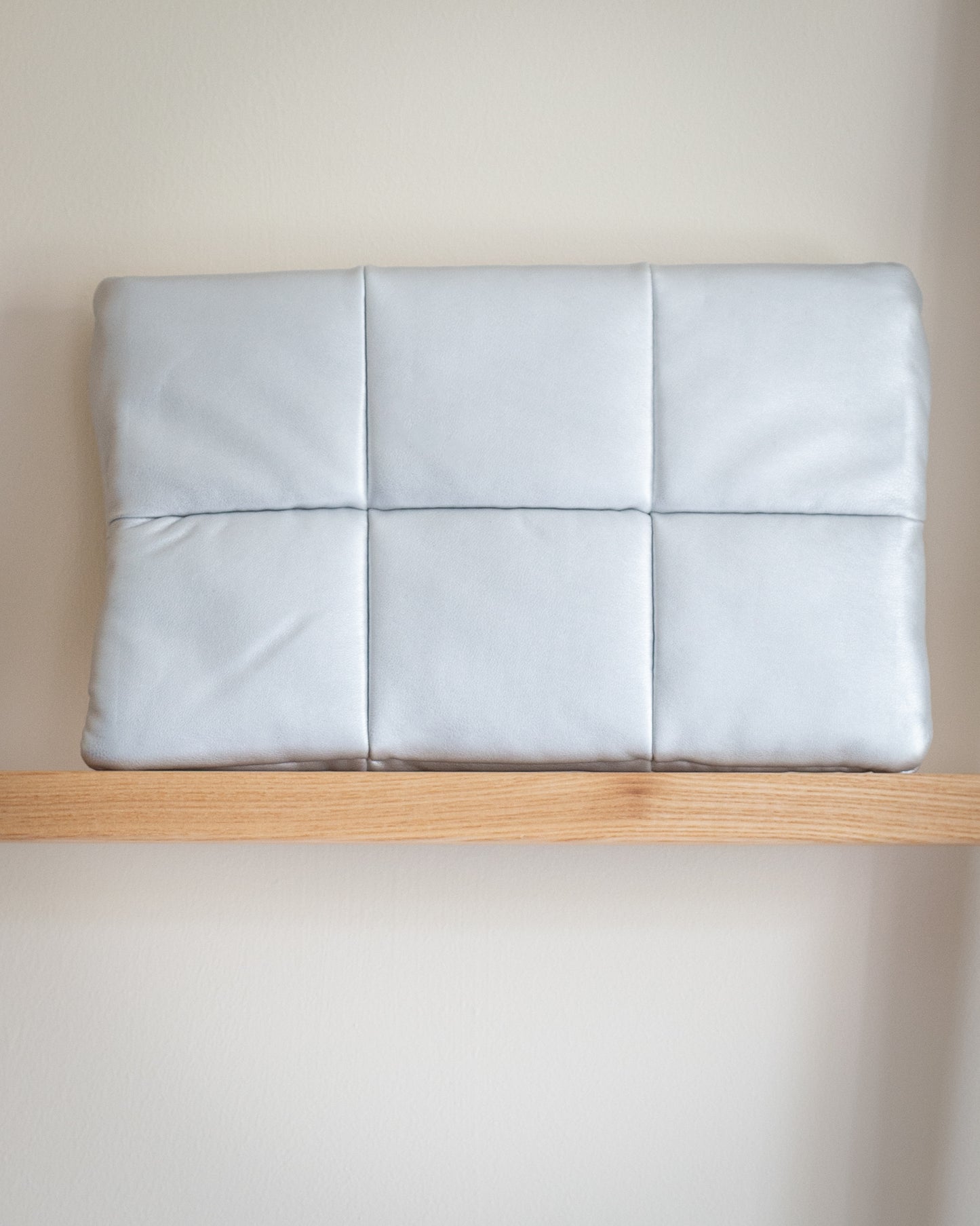 B quilted clutch