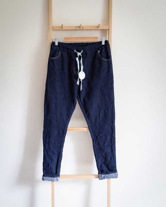 Hax Super Stretch Jeans/ Joggers in Dark Denim