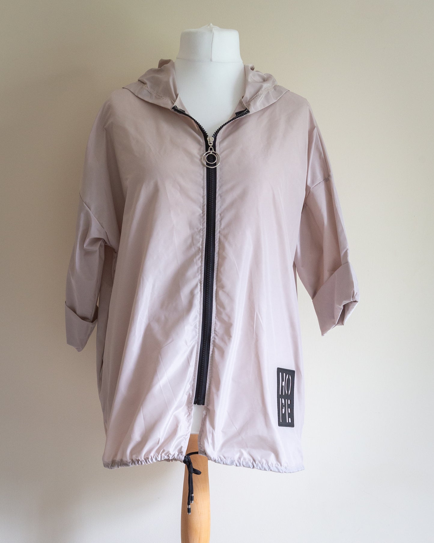 Hope lightweight rain jacket in cream