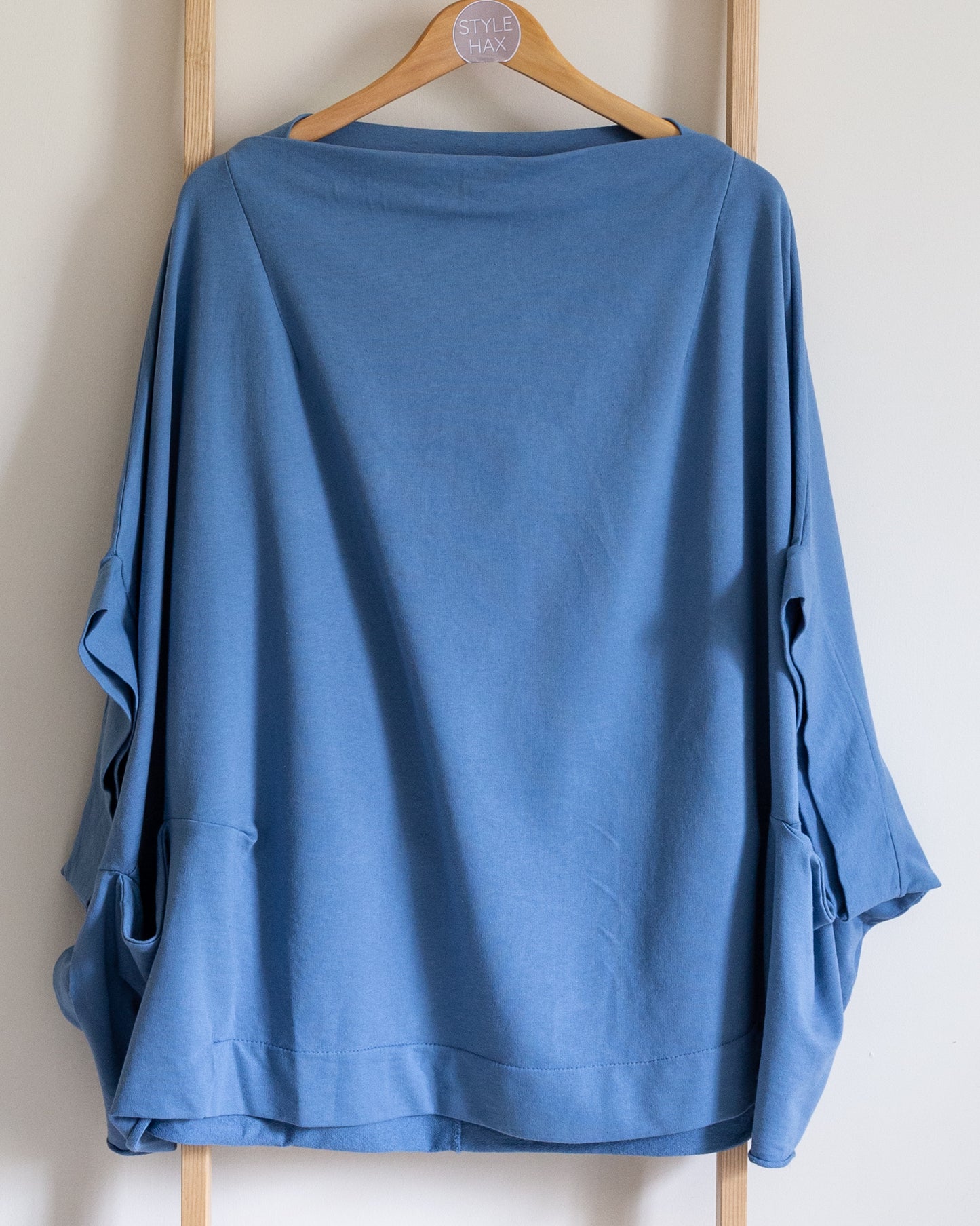 Wide cowl neck top