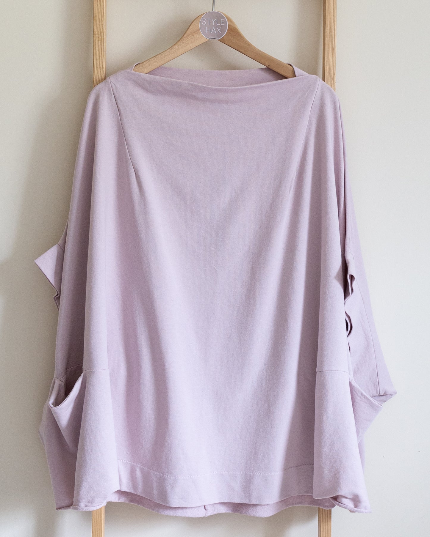 Wide cowl neck top