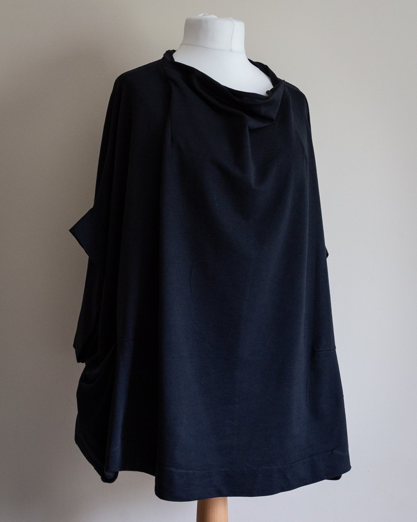 Wide cowl neck top