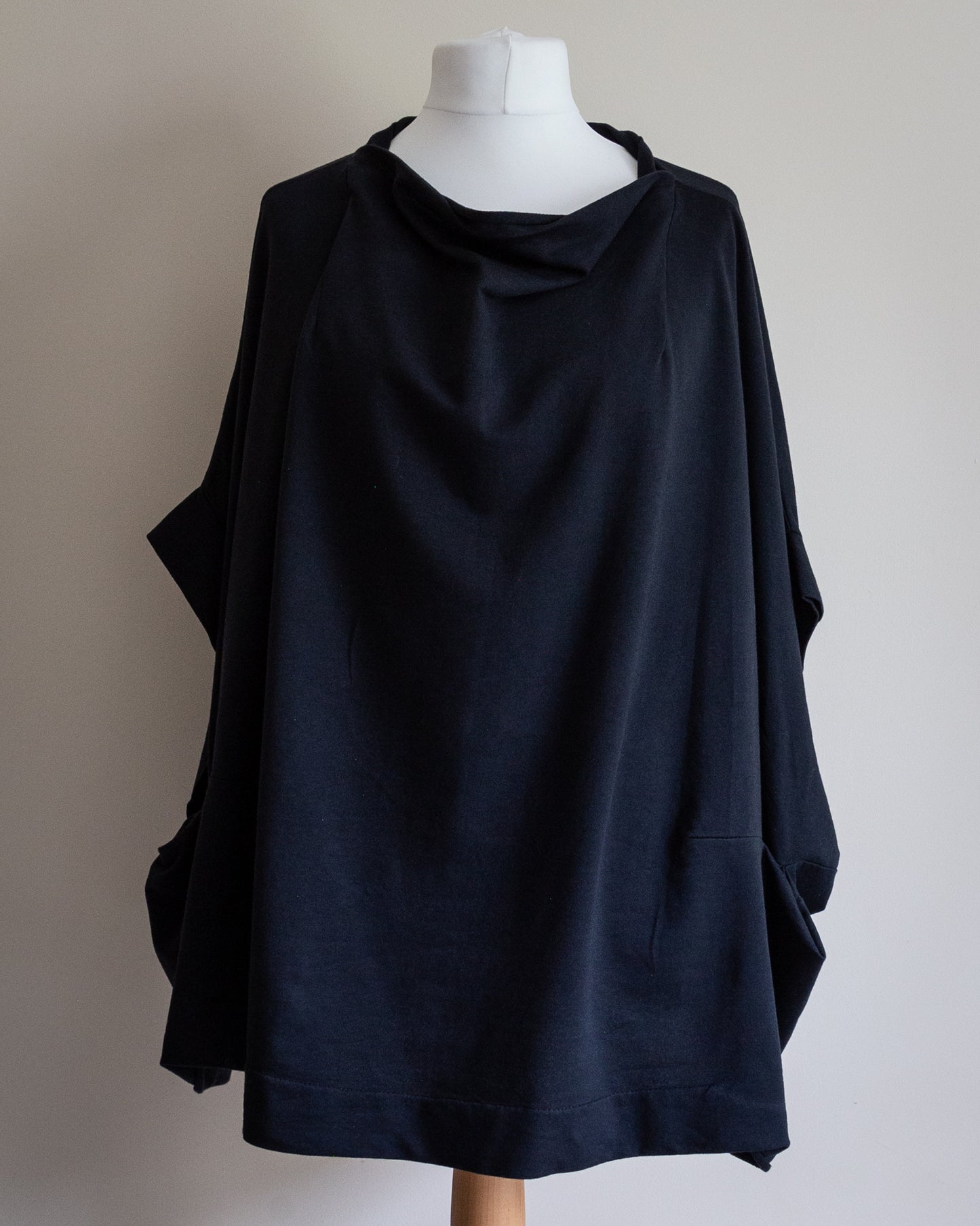 Wide cowl neck top