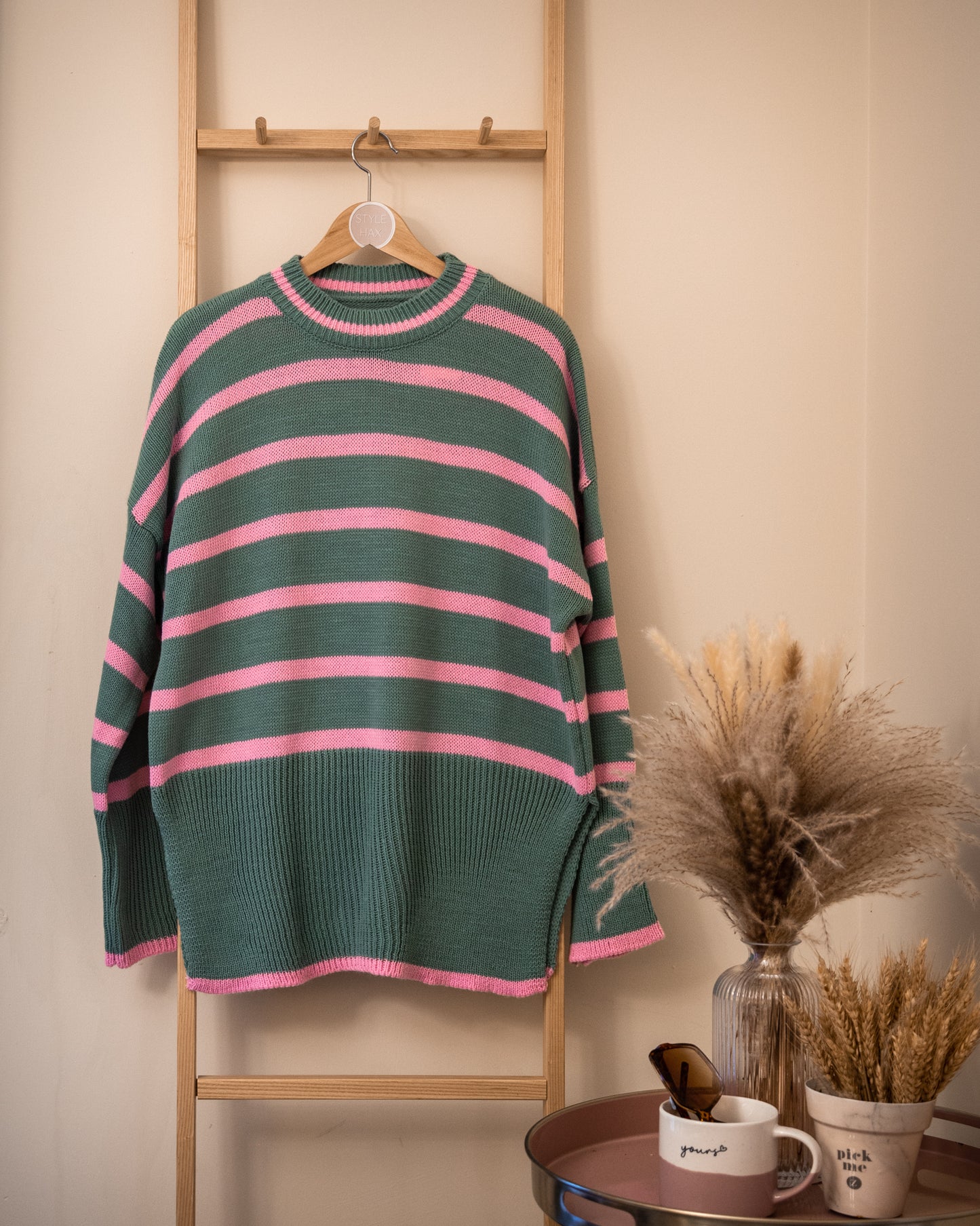 Corina striped knitted jumper