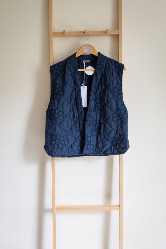 Izzy padded gilet in navy