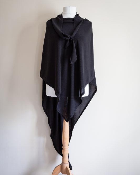 Tie front cape top