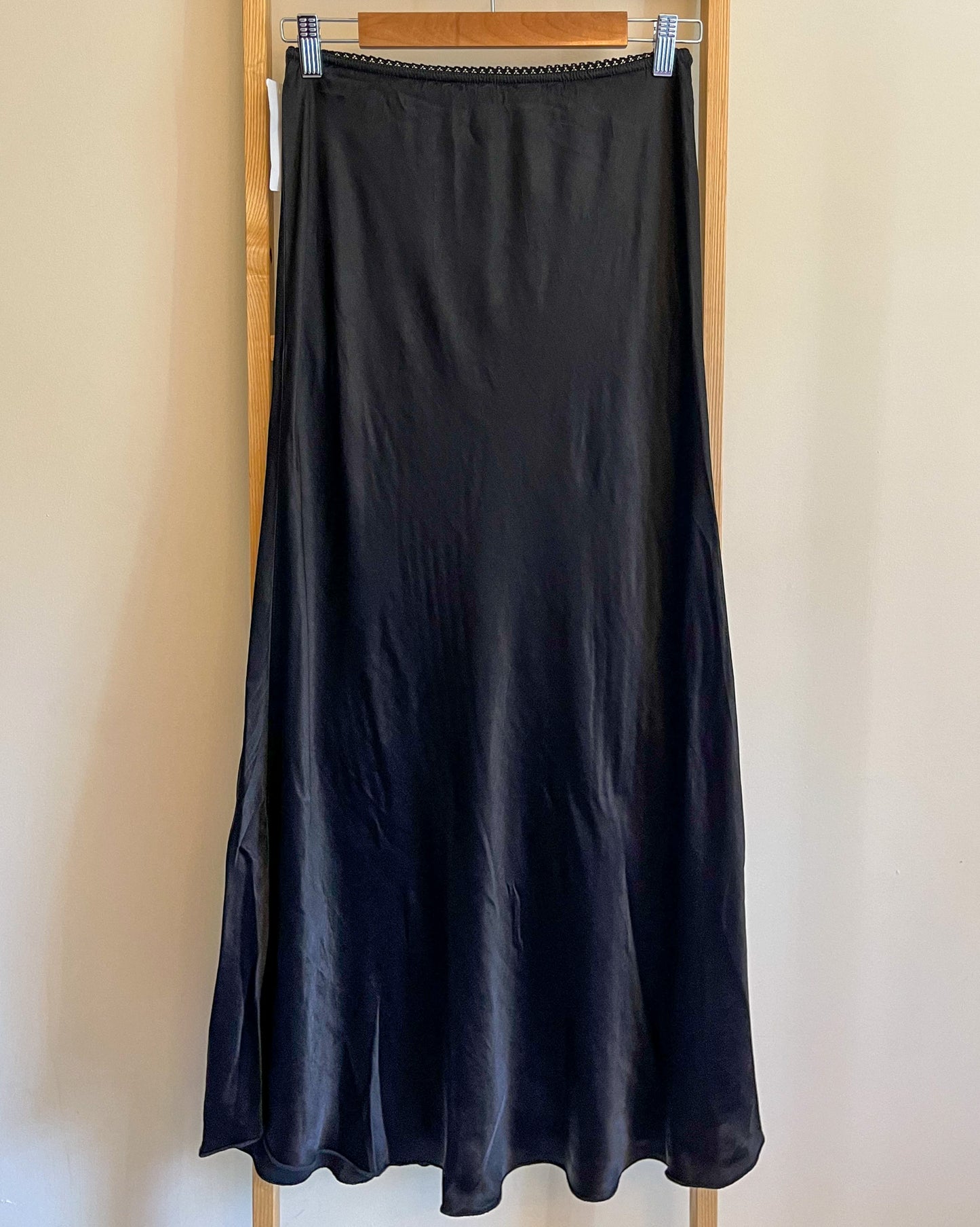 Hax Lux satin slip skirt