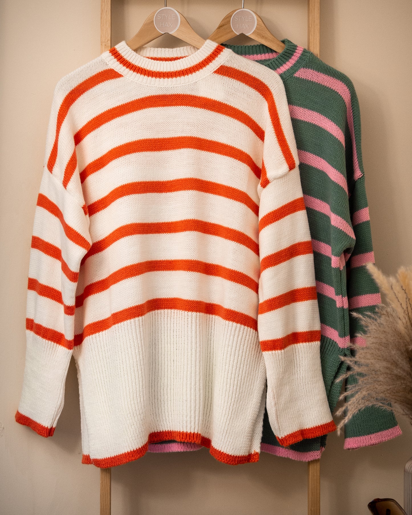 Corina striped knitted jumper