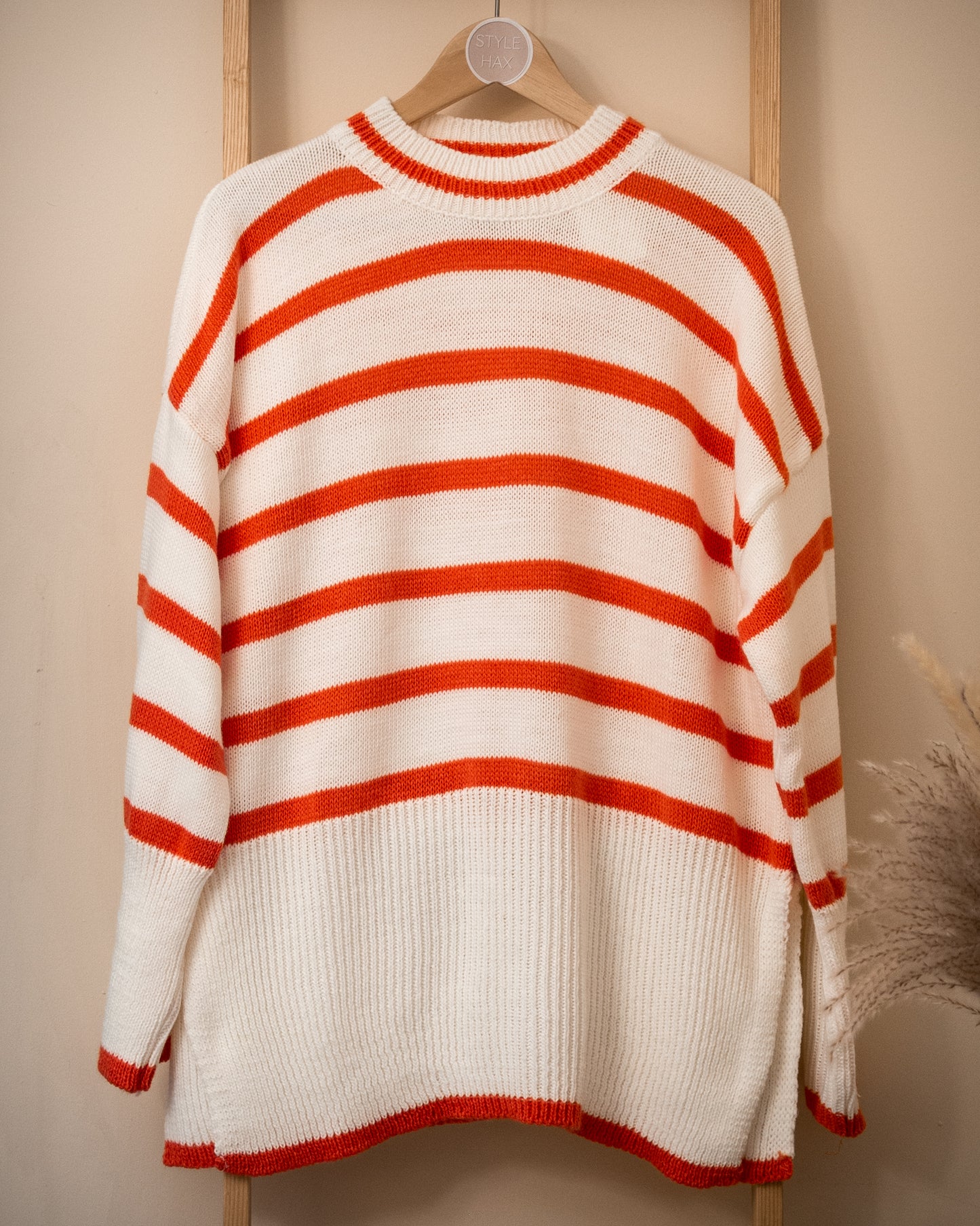 Corina striped knitted jumper