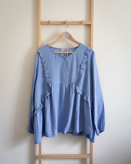 Prairie blouse in blue