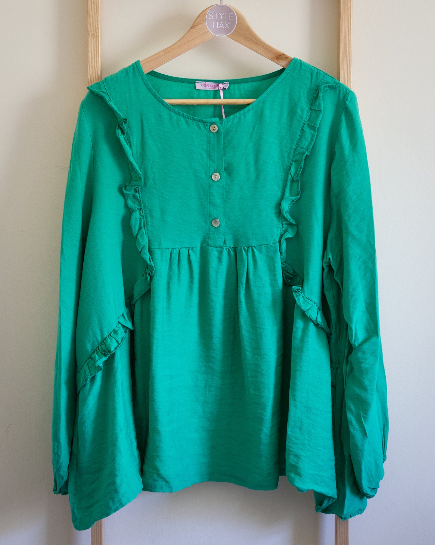 Prairie blouse in green