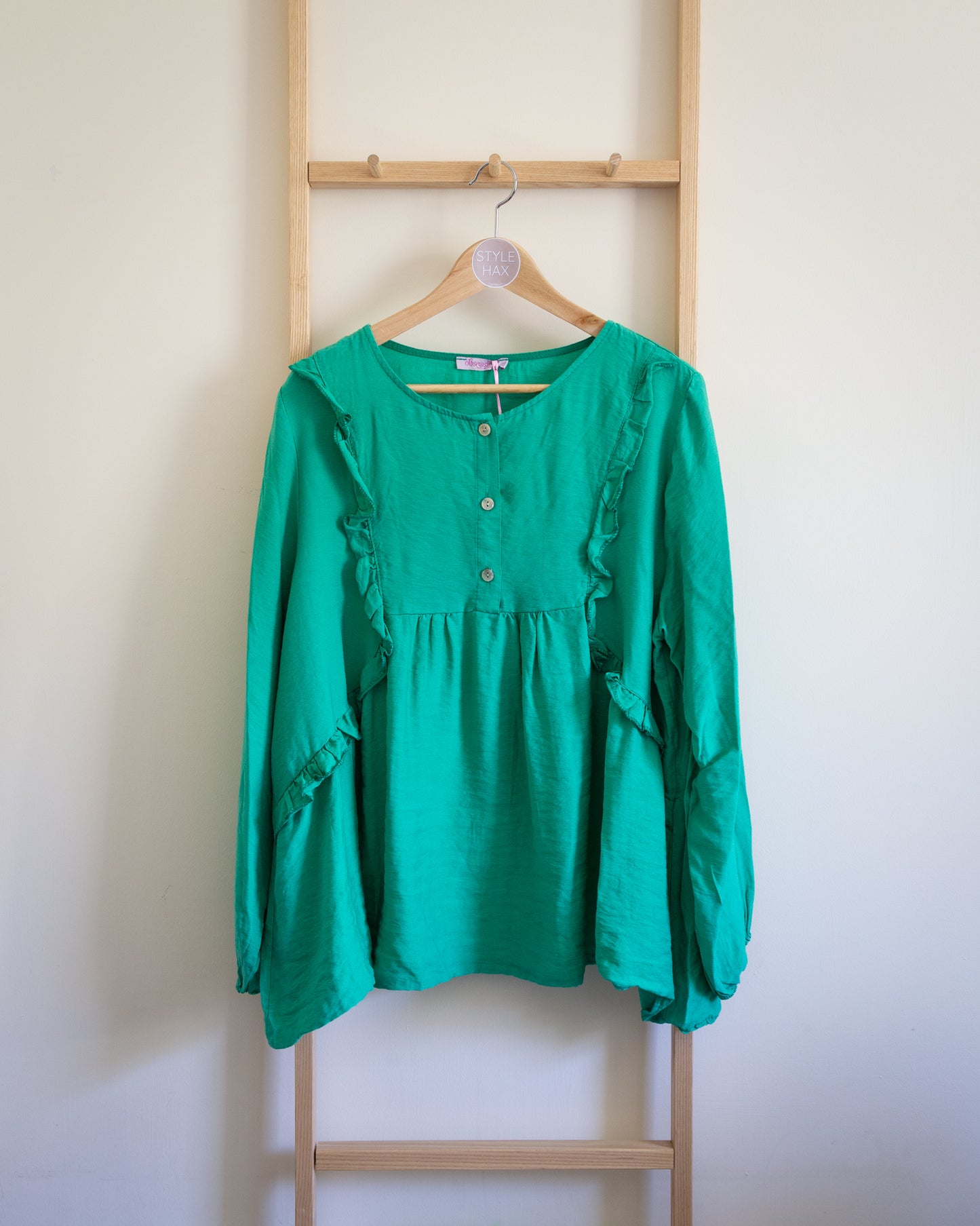 Prairie blouse in green